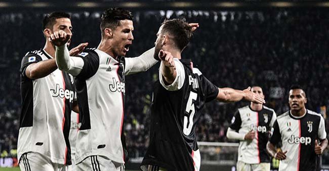রোনালদোর গোলে লীগে জুভেন্টাসের টানা পঞ্চম জয়