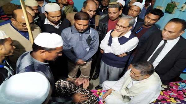 সিলেট বালাগঞ্জে নিহত ছাত্রদল নেতা সায়েমের বাড়িতে নেতাকর্মীদের ঢল