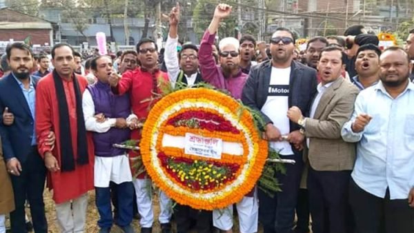 মহান বিজয় দিবসে সিলেট জেলা স্বেচ্ছাসেবক লীগের শ্রদ্ধা নিবেদন