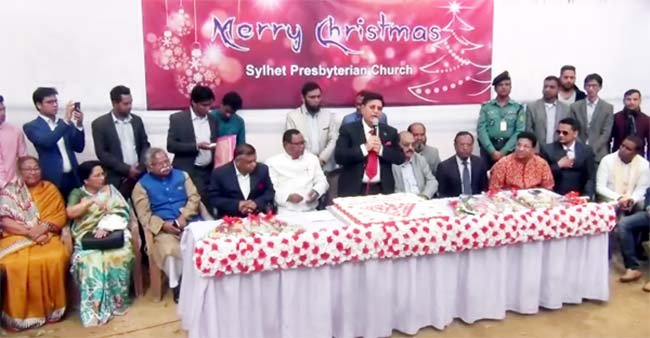 সিলেট নগরীতে পালিত হল খ্রিস্টান ধর্মাবলম্বীদের মহোৎসব বড়দিন