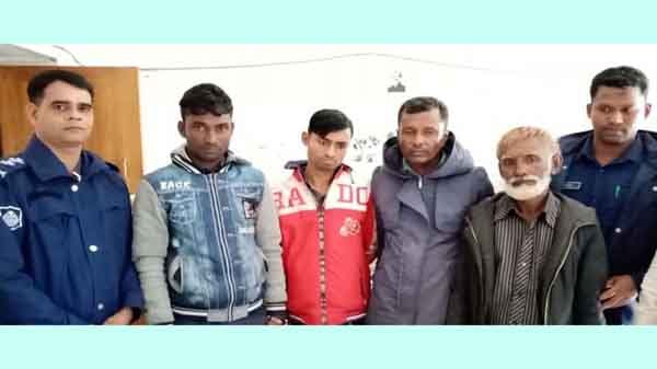ওসমানীনগরে সিএনজি চোর চক্রের ৫ সদস্য গ্রেফতার