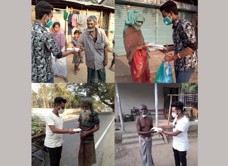 নগরীতে ৬ ও ৭নং ওয়ার্ড ছাত্রলীগের উদ্যোগে খাবার বিতরণ