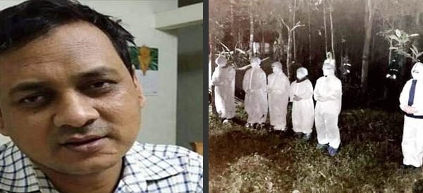 সিলেটবাসীকে কাদিঁয়ে বাবা-মা‌য়ের পা‌শে  চিরনিদ্রায় শায়িত হলেন ডাঃ মঈন উদ্দীন