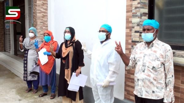 সিলেট শহীদ শামসুদ্দিন হাসপাতাল করোনাযুদ্ধে জয়ী ১১ জন