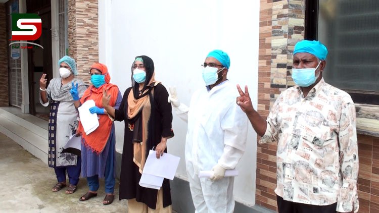 সিলেট শহীদ শামসুদ্দিন হাসপাতাল করোনাযুদ্ধে জয়ী ১১ জন