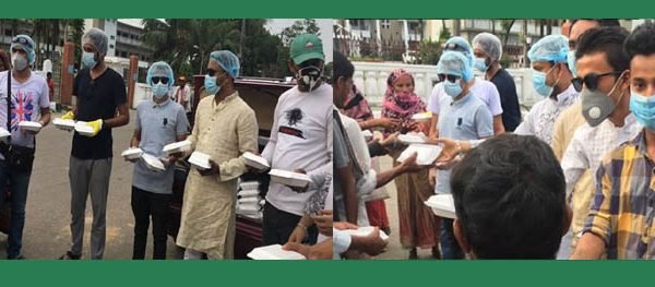 ডা.আরমান আহমদ শিপলুর জন্মদিনে,যুবলীগ-ছাত্রলীগের  উদ্যোগে গরীবদের মাঝে খাবার বিতরন