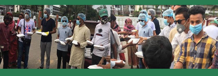 ডা.আরমান আহমদ শিপলুর জন্মদিনে,যুবলীগ-ছাত্রলীগের  উদ্যোগে গরীবদের মাঝে খাবার বিতরন