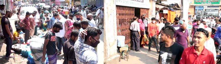 সিলেটে বাড়ছে করোনার সংখ্যা আর বাড়ছে জনসমাগম নেই সামাজিক দূরত্ব