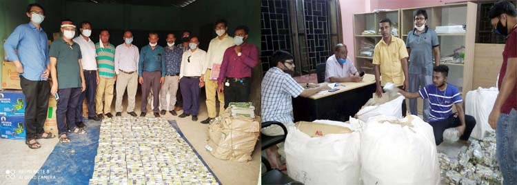 সিলেটের হবিগঞ্জ ও মৌলভীবাজারে আবগারী ও ভ্যাট বিভাগের বিশেষ অভিযানে ৩০ লক্ষ নকল আকিজ বিড়ি আটক