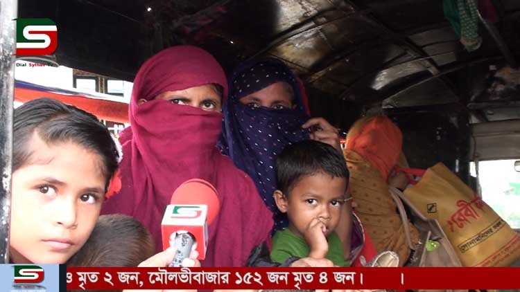 সিলেটে সামাজিক দূরত্ব অমান্য করছে পরিবহন চালক ও যাত্রীরা এতে প্রশাসনের নেই কোন উদ্যোগ