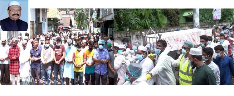 সিলেটবাসীকে কাদিঁয়ে চলে গেলেন কামরান, বাবা-মার কবরের পাশে দাফন