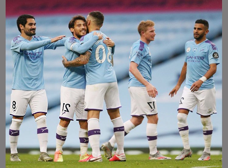 ম্যানচেস্টার সিটির গোল উৎসব।