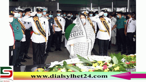 বঙ্গবন্ধুর প্রতিকৃতিতে স্পিকারের শ্রদ্ধা