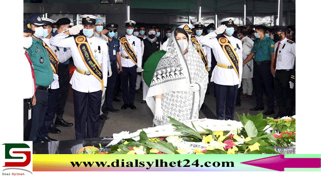 বঙ্গবন্ধুর প্রতিকৃতিতে স্পিকারের শ্রদ্ধা