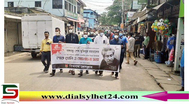 শোক দিবসে বিশ্বনাথ প্রেসক্লাবের র্যালি ও সভা