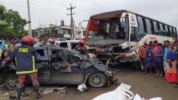 ময়মনসিংহে সড়কে প্রাণ গেল ৬ জনের