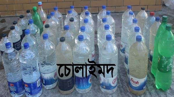 সিলেটে ৭৮ লিটার চোলাই মদ উদ্ধার