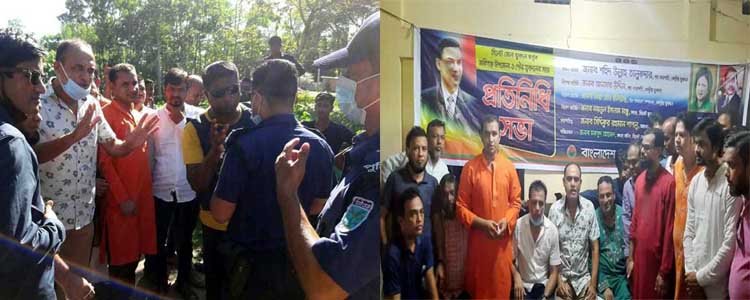 পুলিশি বাধা উপেক্ষা করে জকিগঞ্জের রতনগঞ্জ বাজারে জেলা যুবদলের প্রতিনিধি সভা অনুষ্ঠিত