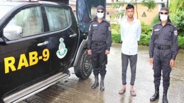 জৈন্তাপুরে ইয়াবাসহ যুবক র‍্যাবের জালে