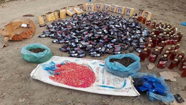 জকিগঞ্জে ৩৩ লক্ষাধিক টাকার মাদক ধ্বংস