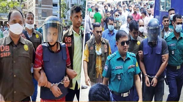 রিমান্ড শেষে জবানবন্দি দিতে আদালতে তারেক-মাসুম