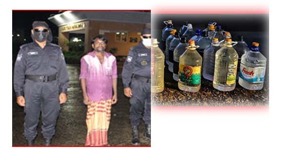 পানি ও তেলের বোতলে মদ বিক্রি, আটক ১