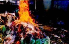 ধ্বংস করা হলো বিচারাধীন ২১ মামলার আলামত!