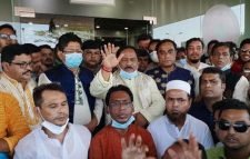 সিলেটে এসে অভ্যর্থনা পেলেন কেন্দ্রীয় স্বেচ্ছাসেবক লীগের সভাপতি ও সম্পাদক