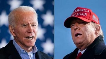 ইলেকটোরাল ভোট: বাইডেন ২২৩, ট্রাম্প ১৭৬