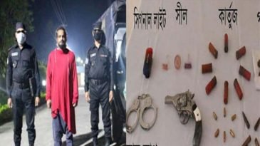 সিলেটে মাদক ও বিদেশি রিভলবারসহ একজন গ্রেফতার