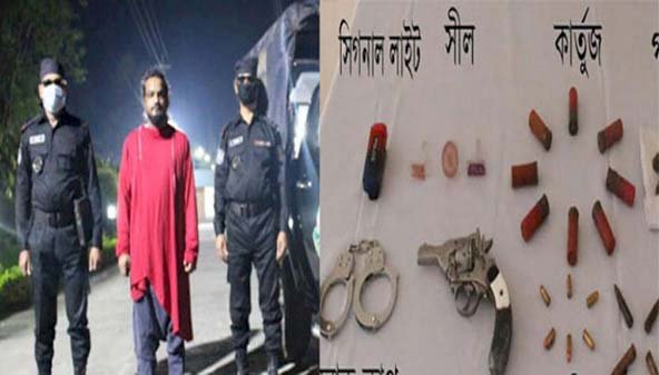 সিলেটে মাদক ও বিদেশি রিভলবারসহ একজন গ্রেফতার
