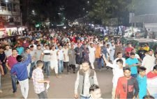 কেন্দ্রীয় কমিটিকে স্বাগত জানিয়ে সিলেট  জেলা যুবলীগের আনন্দ মিছিল