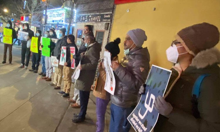 বঙ্গবন্ধুর ভাস্কর্য ভাঙার প্রতিবাদে নিউইয়র্কে তিন দফা