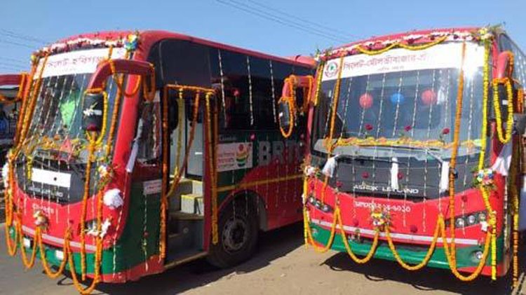 সিলেট-মৌলভীবাজার-হবিগঞ্জ রুটে বিআরটিসির ১২ বাস চালু