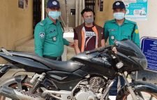 দক্ষিণ সুরমায় মোটরসাইকেল চোর আটক,মোটরসাইকেল উদ্ধার