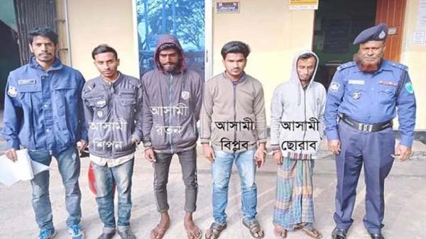 শায়েস্তাগঞ্জে ধর্ষণ মামলার আসামিসহ গ্রেপ্তার ৪