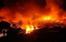 কালিয়াকৈর কলোনীতে আগুন, নিহত ৪, ৪৬ ঘর ভস্মিভূত