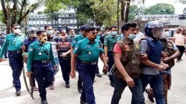 এমসি ছাত্রাবাসে গণধর্ষণে অভিযুক্তদের আদালতে হাজির