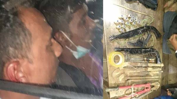 বিয়ানীবাজারে ডাকাতির প্রস্তুতিকালে আগ্নেয়াস্ত্রসহ ধরা পড়ল তিন ডাকাত