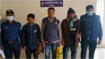 ওসমানীনগরে চুরি হওয়া মালামালসহ আটক ৩