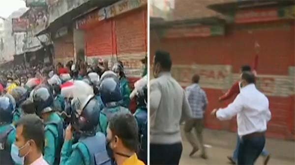 পল্লবীতে উচ্ছেদ অভিযানে ধাওয়া-পাল্টা ধাওয়া