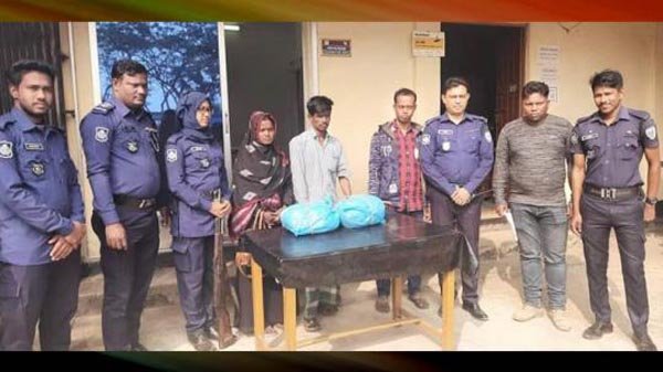 শায়েস্তাগঞ্জে নারীসহ তিন মাদক ব্যবসায়ী গ্রেপ্তার