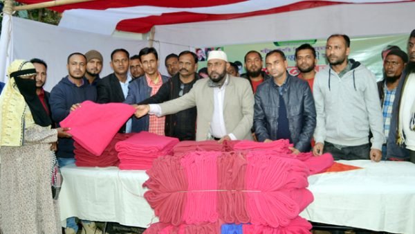 জিয়াউর রহমানের ৮৫ তম জন্মবার্ষিকী উপলক্ষে শাহপরান থানা স্বেচ্ছসেবকদলের শীতবস্ত্র বিতরণ