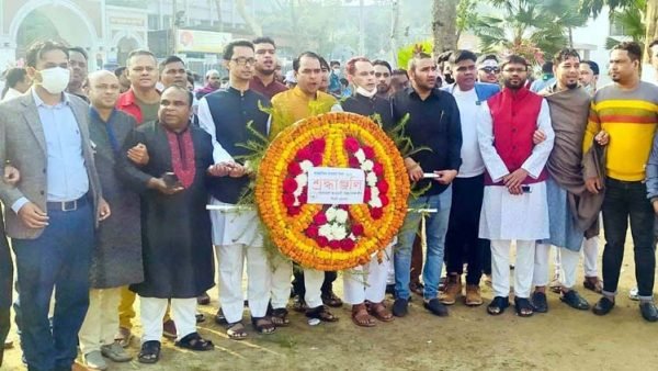 আন্তর্জাতিক মাতৃভাষা দিবসে সিলেট মহানগর স্বেচ্ছাসেবক লীগের শ্রদ্ধাঞ্জলী নিবেদন