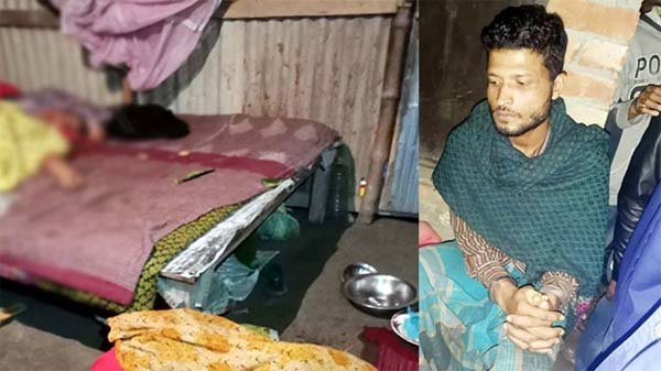 শাশুড়ি-স্ত্রীকে হত্যার পর লাশের পাশেই বসেছিল ঘাতক