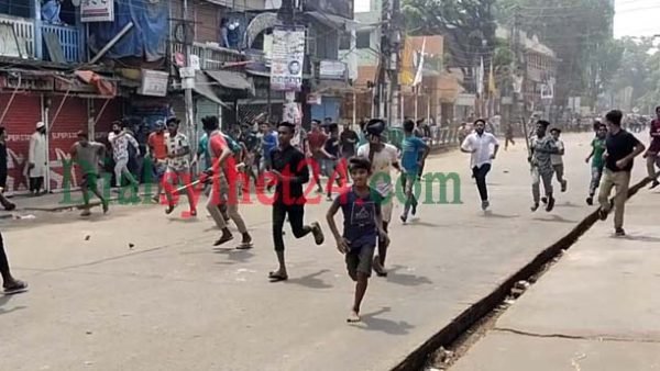 সিলেট উত্তাল : হরতালে হেফাজতে ইসলাম ও ছাত্রলীগ ধাওয়া পাল্টা ধাওয়ায় আহত ১০ আটক ৪জন