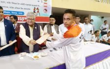 জাতীয় উশু ২য় ডুয়ান ব্ল্যাক বেল্ট ডিগ্রী অর্জন সিলেটের আরিফের