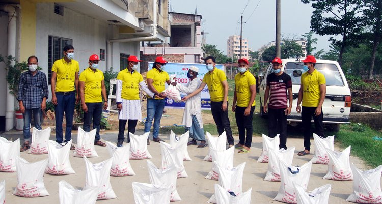 আসন্ন রমজান উপলক্ষে সিলেট ইয়াং স্টারের  খাদ্যসামগ্রী বিতরণ