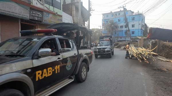 কোম্পানীগঞ্জে অতিরিক্ত র‌্যাব-পুলিশ মোতায়েন