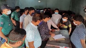 সিলেটে স্বাস্থ্যবিধি অমান্য, ২৭ হাজার টাকা জরিমানা